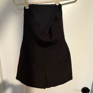 Bershka Black Strapless Romper